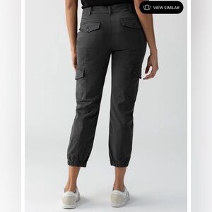 NWOT. Sanctuary Standard Surplus Pants Black Cargo Joggers Ankle Size 26